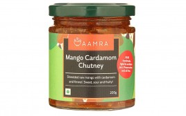 Aamra Mango Cardamom Chutney   Glass Jar  200 grams